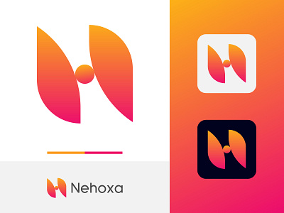 N Letter Mark Logo (Nehoxa)