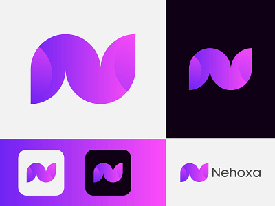 N letter Mark Modern Logo