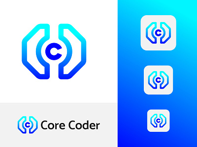 Modern Coder Logo Design