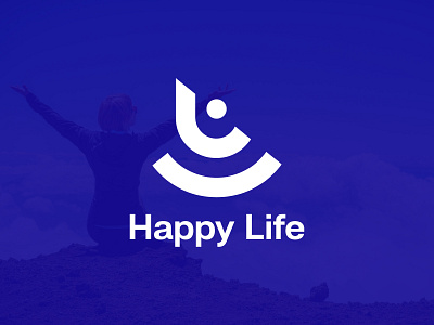 Happy Life Logo Mark brand identity clean logo company logo icon logo design logo mark mimimal logo minimilistic logo modern logo professional logo simple logo