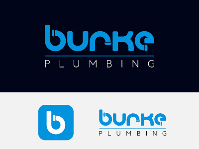 Burke Plumbing Logo best logo custom logo flat logo icon logo logo concept minimal logo modern icon design modern logo modern logo concept plumbing logo plumbing logo design