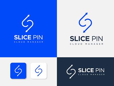 SLICE PIN Cloud Manager Logo clean logo icon logo logo design logo mark logoart logotype minimal logo minimalist brand identity minimalist logo modern icon modern logo modern logo concept simple clean logo