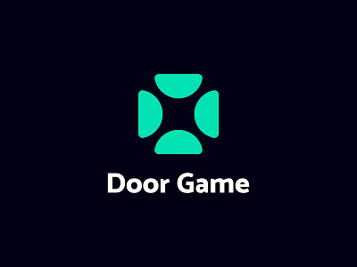 "Door Game" Logo design best logo brand identity clean brand logo clean logo logo design logos minimal logo modern brand icon modern brand identity modern brand logo modern logo modern minimal logo simple logo