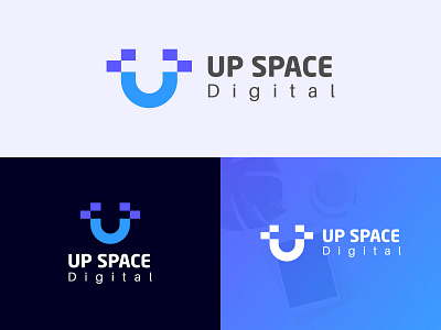 "UP SPACE DIGITAL" Logo Design