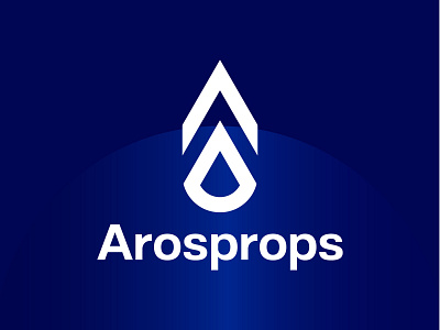 "Arosprops" is an aerospace simulation logo aerospace logo best modern logo brand simple logo clean logo minimal logo minimalist logo modern aerospace logo modern logo simple logo