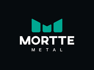Metal construction logo "MORTTE" clean brand logo clean logo logo logo design logotype metal construction logo metal logo minimal logo modern logo modern logo brand