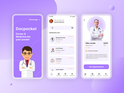 Medical and E-Prescription App UI