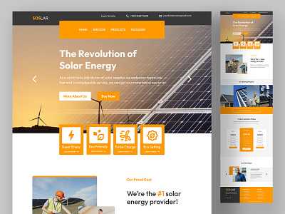 Technology web UI for "Soslar" energy
