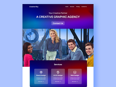 Agency website UI Design