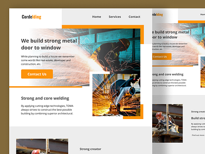 Cordelding website UI design best website design metal welding site metal welding website web ui web ux ui website website design ui x website design ux ui website ui design