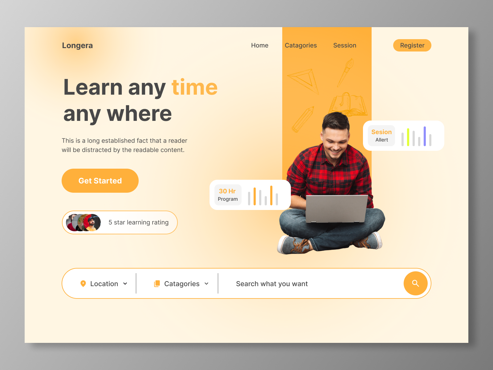 E learning Web UI Design By Sazidur Rahman On Dribbble