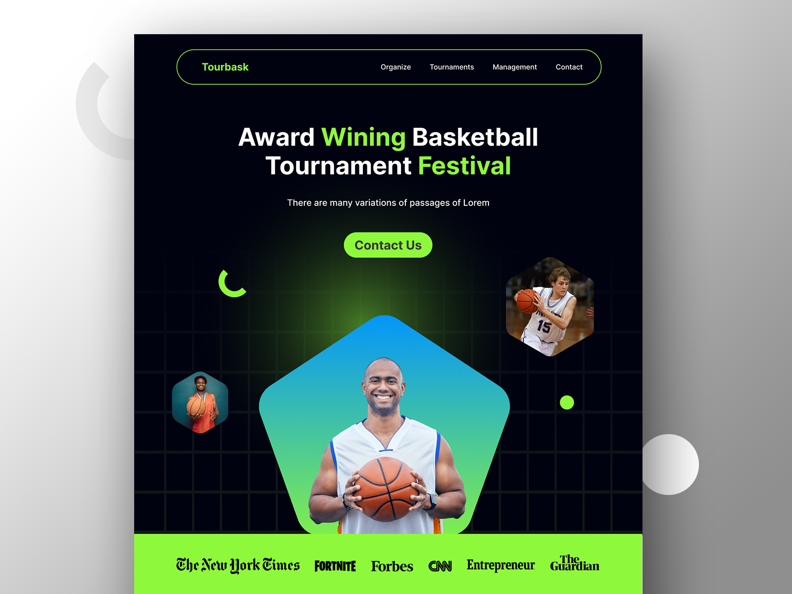 Sports website UI design by Sazidur Rahman on Dribbble