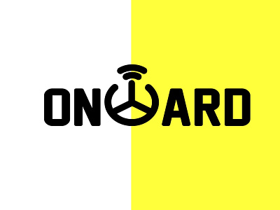 Onward the driverless car branding design graphic design logo