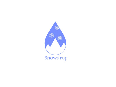 Snowdrop branding design graphic design logo