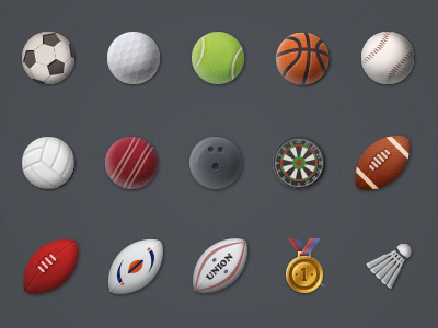 Sports icons basketball cricket football icons soccer sports tennis