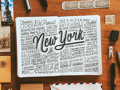 New York Recap handlettering lettering new york sketchnotes typography