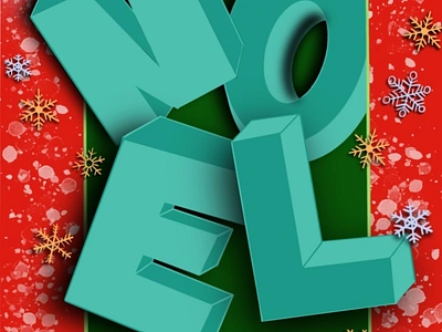 Noel christmas design graphic design lettering typography