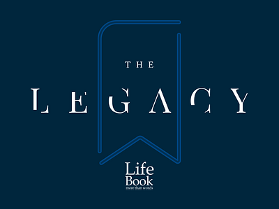 The Legacy Cover blue book bookmark cover cover art legacy lettering presentation presentation design wording