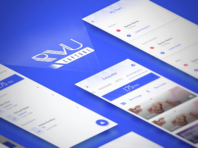 Medical Mobile App Preview angled app blue isometric logo medical app medical design mobile screenshots