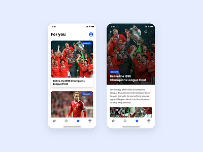Football app - For you