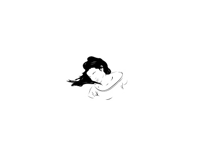 The Girl art black branding character clean design flat girl girl character illustration illustrator line minimal sexy vector