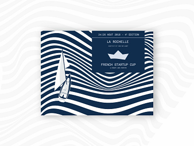 SAIL blue boat brand branding character design flat identity illustration illustrator line minimal sail sail boat sea wave