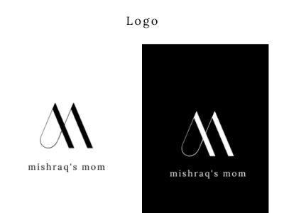 "Mishraq's Mom"- Logo concept black white blog creative logo design fresh logo lettermark logo logo symbol m mm modern logo monogram visual identity youtube icon