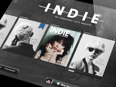 Indie Mag App Storefront design ipad ui user interface wip work in progress