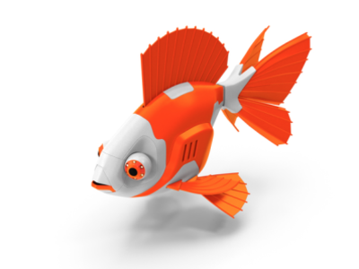 Gold Fish Robot Picture 360 bot camera clownfish diving droid drone fish gold goldfish machine marine propeller robot spy submarine technology underwater vessel video