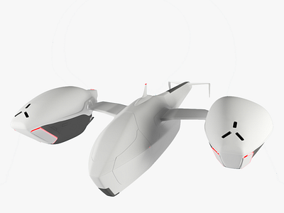 VTOL Drone 3D Model