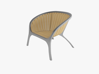 Bella Armchair by Gloster 3D Model