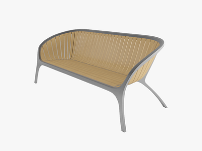 Bella Bench by Gloster 3D Model