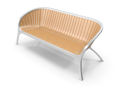 Bella Bench by Gloster Picture 360