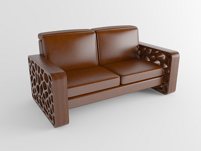 Porous Sofa 3D Model