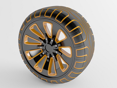 Concept Wheel 3D Model