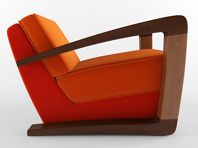 Bark Kustom Armchair 3D Model