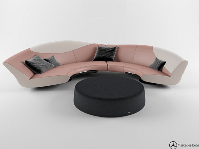 Sofa MBS 009 3D Model benz formitalia furniture interior mercedes props sofa style