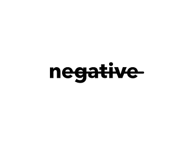 Negative Logo branding identity logo minimal text