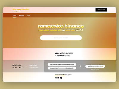 BSC Name Service binance bnb branding bsc btc coin design ethereum illustration interface logo movie spotify ui ux uı