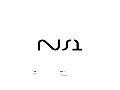 NS1 design lettering logo logotype