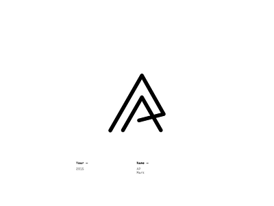 AP design lettering logo logotype mark