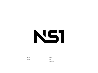 NS1 #2 design lettering logo logotype