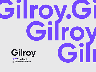 Gilroy #1 design font type typeface typography
