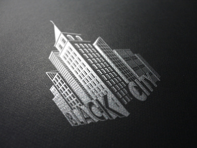 Black city business city concept design icon idea symbol typography ui vector