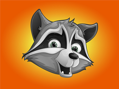 Raccoon cartoon cute cute animal cute fun funny design idea illustration people raccoon symbol vector