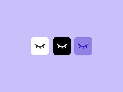 App Icon UI 2023 app icon black and white branding collect ui collectui cute cute icon daily ui daily ui 005 dailyui5 design logo meditation app purple today trend ui ui design ux design