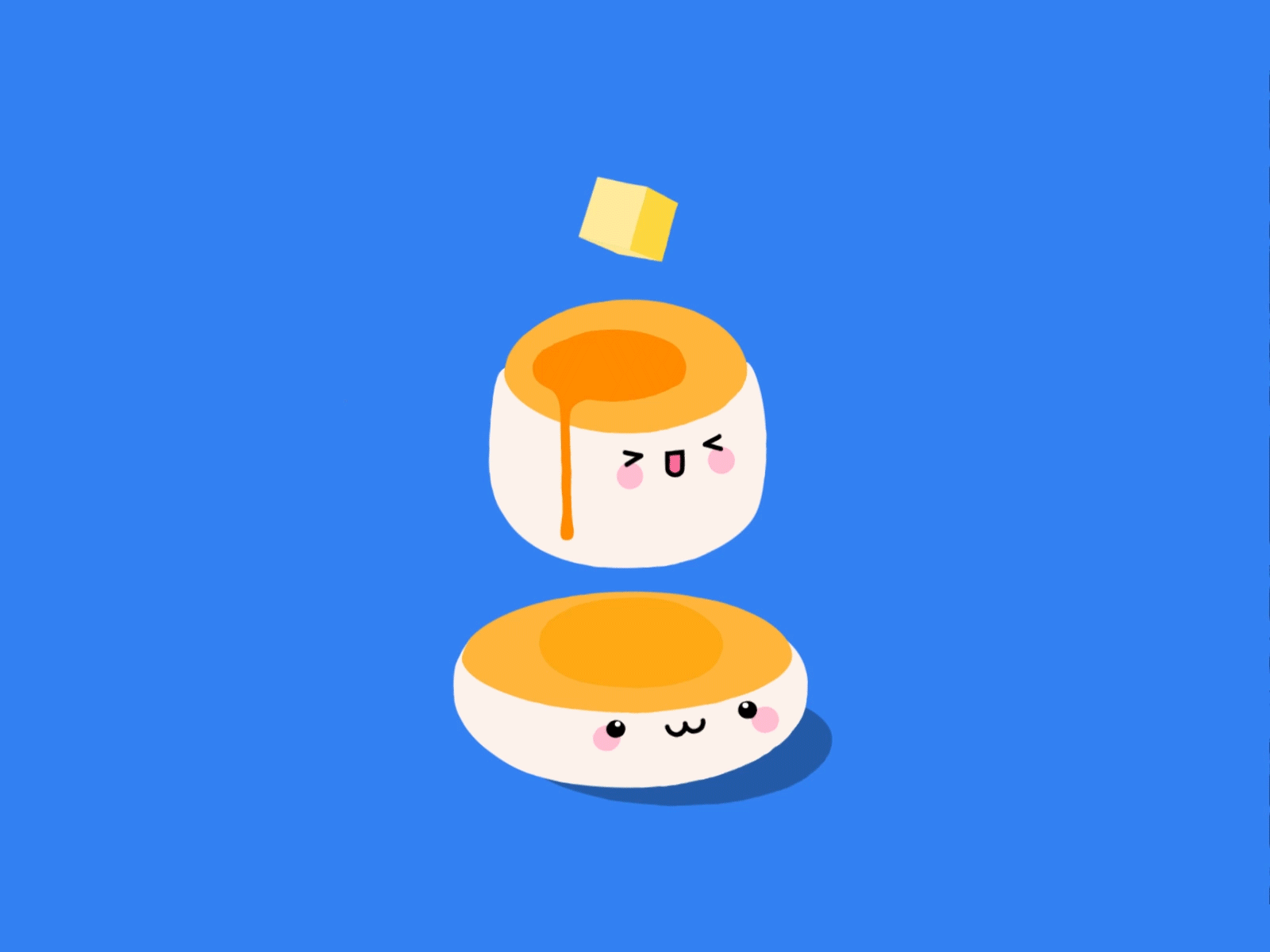 Japanese Souffle Pancakes breakfast buddies butter cheesy food and drink foodie friends japanese food jumping kawaii food maple syrup pancakes souffle pancakes sweets syrup yummy