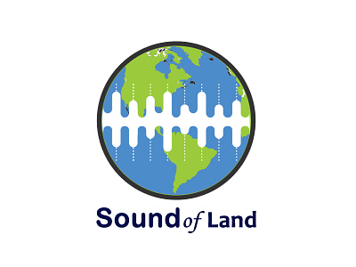 Sound of land - Logo and sign design design graphic design logo sign ty typography vector