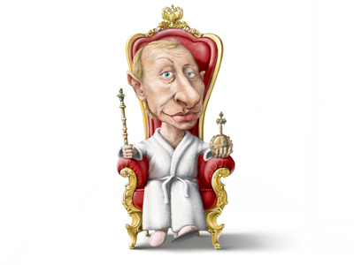 Putin icon illustration putin tsar