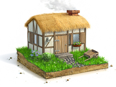 Hut hut icon illustration